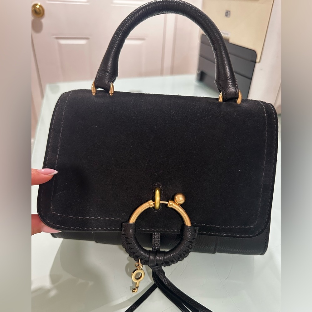 See By Chloe Elegant Black Mini Bag with Gold Details